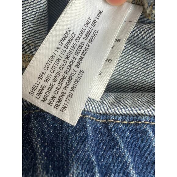 UNIVERSAL THREAD Jumpsuit Womens Size 6 Blue Denim Long Sleeve Pockets Collared - Picture 15 of 16